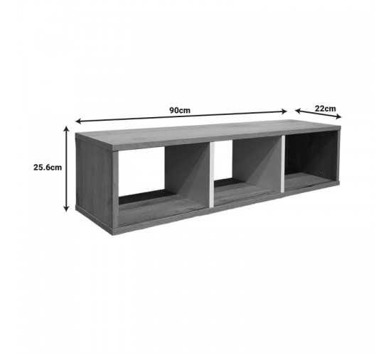 Ραφιέρα τοίχου Flevior σε sonoma με λευκή απόχρωση 90x22x25.6εκ Υλικό: PARTICLE BOARD WITH LPL 049-000103 Ραφιέρα τοίχου Flevior σε sonoma με λευκή απόχρωση 90x22x25.6εκ Υλικό: PARTICLE BOARD WITH LPL 049-000103