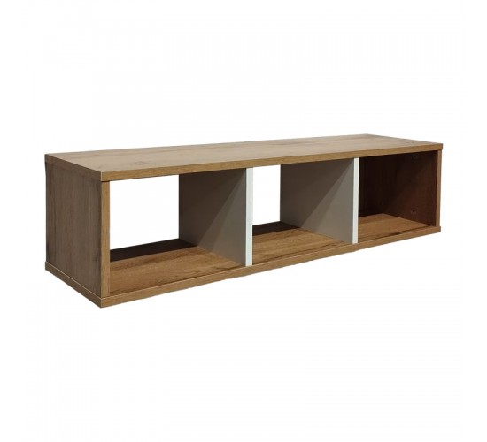 Ραφιέρα τοίχου Flevior σε sonoma με λευκή απόχρωση 90x22x25.6εκ Υλικό: PARTICLE BOARD WITH LPL 049-000103 Ραφιέρα τοίχου Flevior σε sonoma με λευκή απόχρωση 90x22x25.6εκ Υλικό: PARTICLE BOARD WITH LPL 049-000103