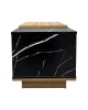 Τραπέζι σαλονιού Fetix σε μαύρο μαρμάρου-sonoma απόχρωση 90x45x45εκ Υλικό: CHIPBOARD 049-000110