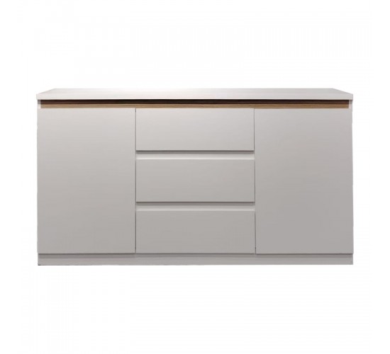 Μπουφές Chiemo σε φυσική απόχρωση 160x40x93.6εκ Υλικό: Particleboard with lpl 049-000115