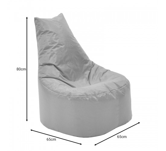 Πουφ πολυθρόνα Norm PRO αδιάβροχο μόκα Υλικό: 420D High Quality Fabric-Waterproof-100%  Polyester-Filling: Virgin EPS Beads-Professional Use 056-000096