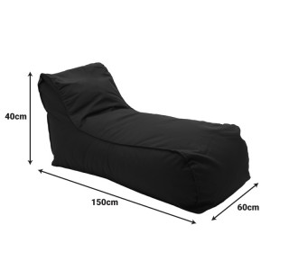 Πουφ ξαπλώστρα Lara αδιάβροχο σε κίτρινη απόχρωση 60x150x40εκ 056-000109