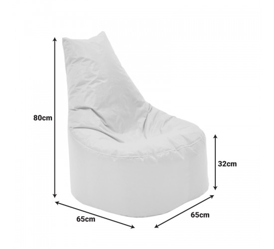 Πουφ πολυθρόνα Norm PRO αδιάβροχο μπεζ 65x65x80εκ Υλικό: 420D High Quality Fabric-Waterproof-100%  Polyester-Filling: Virgin EPS Beads-Professional Use 056-000110