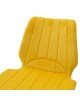 Καρέκλα Sabia βελούδο κίτρινο-μαύρο πόδι Υλικό: METAL.VELVET 058-000012