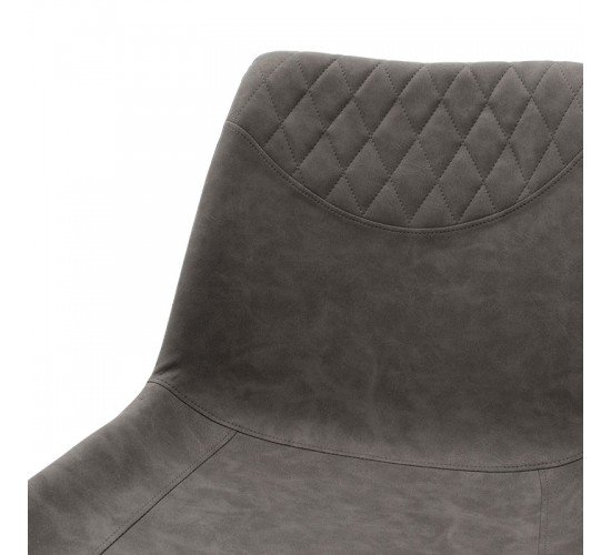 Καρέκλα Orca PU ανθρακί-μαύρο πόδι Υλικό: METAL. PU 058-000014