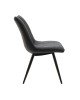 Καρέκλα Nely PU μαύρο-μαύρο πόδι Υλικό: METAL. PU 058-000017
