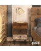 Κομοδίνο Boho με 3 συρτάρια καρυδί με μεταλλικά πόδια 40x40x59εκ Υλικό: MDF & CLIPBOARD 12mm & 15mm WITH PAPER WOOD 066-000007 Κομοδίνο Boho με 3 συρτάρια καρυδί με μεταλλικά πόδια 40x40x59εκ Υλικό: MDF & CLIPBOARD 12mm & 15mm WITH PAPER WOOD 066-000007