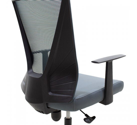 Καρέκλα γραφείου διευθυντή Ghost με ύφασμα mesh χρώμα μαύρο - γκρι Υλικό: FABRIC MESH 069-000008