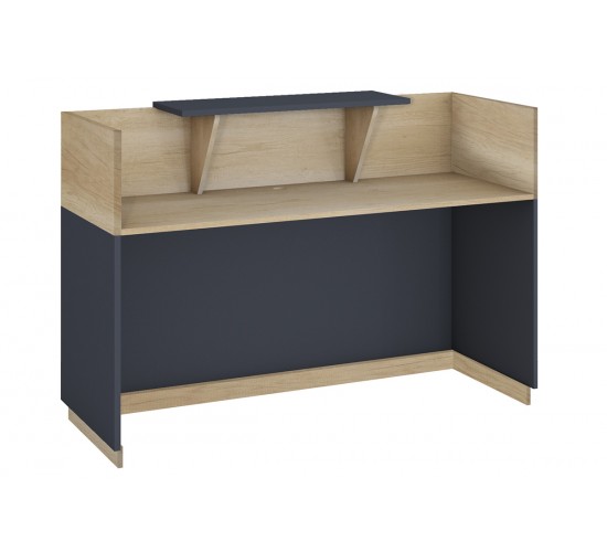 Γραφείο reception Lotus σε χρώμα φυσικό - ανθρακί 180x70x110εκ Υλικό: CLIPBOARD WITH MELAMINE 25mm & 20mm 069-000016 Γραφείο reception Lotus σε χρώμα φυσικό - ανθρακί 180x70x110εκ Υλικό: CLIPBOARD WITH MELAMINE 25mm & 20mm 069-000016