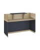 Γραφείο reception Lotus σε χρώμα φυσικό - ανθρακί 180x70x110εκ Υλικό: CLIPBOARD WITH MELAMINE 25mm & 20mm 069-000016 Γραφείο reception Lotus σε χρώμα φυσικό - ανθρακί 180x70x110εκ Υλικό: CLIPBOARD WITH MELAMINE 25mm & 20mm 069-000016