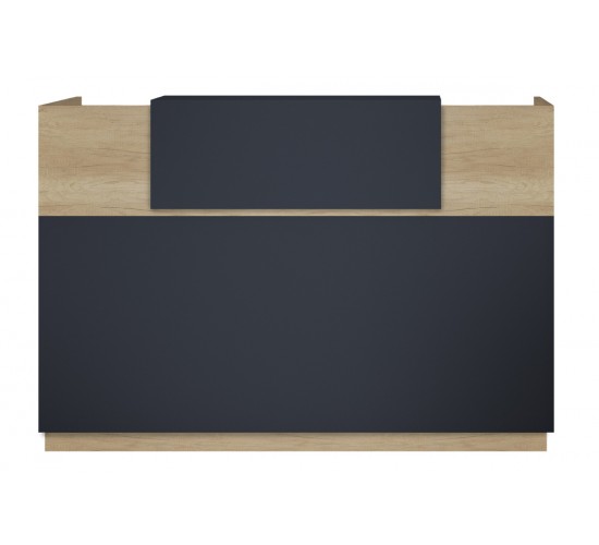 Γραφείο reception Lotus σε χρώμα φυσικό - ανθρακί 180x70x110εκ Υλικό: CLIPBOARD WITH MELAMINE 25mm & 20mm 069-000016 Γραφείο reception Lotus σε χρώμα φυσικό - ανθρακί 180x70x110εκ Υλικό: CLIPBOARD WITH MELAMINE 25mm & 20mm 069-000016