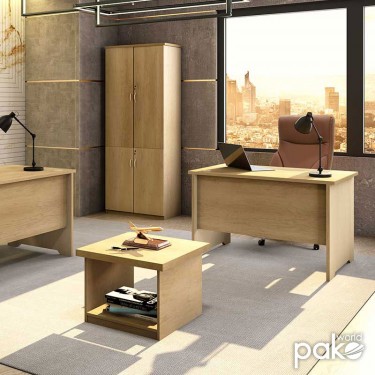 Γραφείο εργασίας επαγγελματικό Amazon χρώμα sonoma 120x75x75εκ Υλικό: CLIPBOARD 25mm with MELAMINE 069-000031