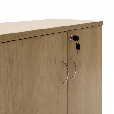 Ντουλάπι γραφείου χαμηλό επαγγελματικό Amazon χρώμα sonoma 80x40x80εκ Υλικό: CLIPBOAND 25mm & 16mm WITH MELAMINE 069-000039