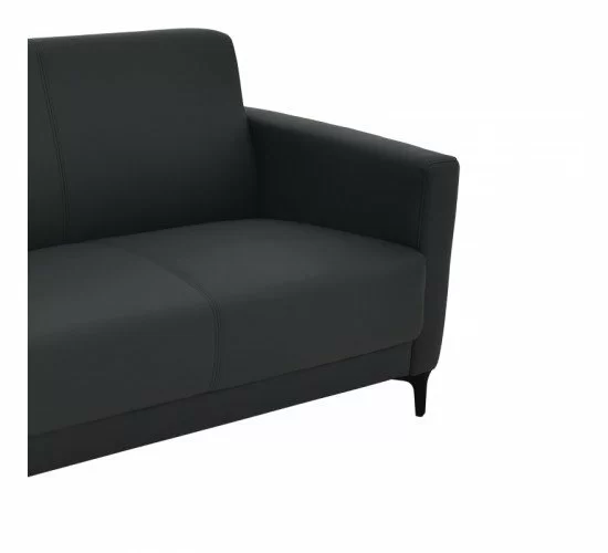 Καναπές διθέσιος Sidica I PU σε μαύρη απόχρωση 135x78x83εκ Υλικό: PU - METAL -WOOD 069-000085 Καναπές διθέσιος Sidica I PU σε μαύρη απόχρωση 135x78x83εκ Υλικό: PU - METAL -WOOD 069-000085