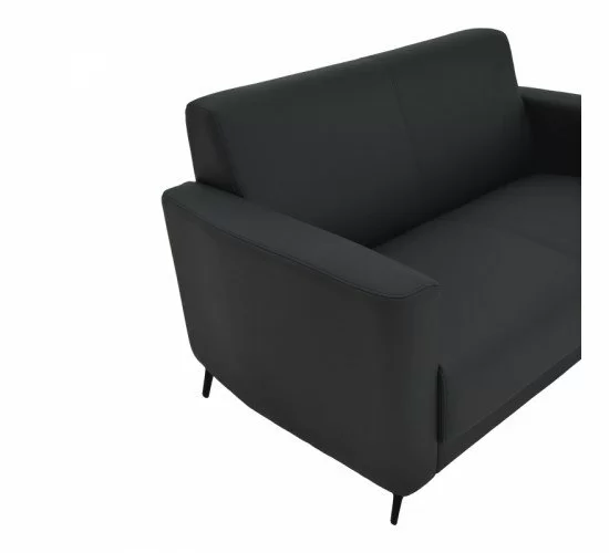 Καναπές διθέσιος Sidica I PU σε μαύρη απόχρωση 135x78x83εκ Υλικό: PU - METAL -WOOD 069-000085 Καναπές διθέσιος Sidica I PU σε μαύρη απόχρωση 135x78x83εκ Υλικό: PU - METAL -WOOD 069-000085