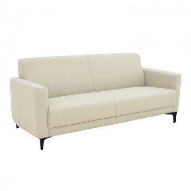 Καναπές τριθέσιος Sidica PU σε μπεζ απόχρωση 185x82x81εκ Υλικό: PU - METAL -WOOD 069-000086