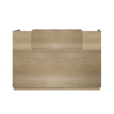 Γραφείο reception Lotus σε χρώμα φυσικό 140x70x110εκ Υλικό: CLIPBOARD WITH MELAMINE 25mm & 16mm 069-000099