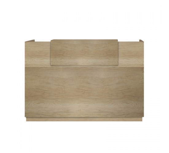 Γραφείο reception Lotus σε χρώμα φυσικό 140x70x110εκ Υλικό: CLIPBOARD WITH MELAMINE 25mm & 16mm 069-000099