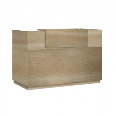 Γραφείο reception Lotus σε χρώμα φυσικό 140x70x110εκ Υλικό: CLIPBOARD WITH MELAMINE 25mm & 16mm 069-000099