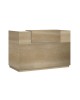 Γραφείο reception Lotus σε χρώμα φυσικό 140x70x110εκ Υλικό: CLIPBOARD WITH MELAMINE 25mm & 16mm 069-000099