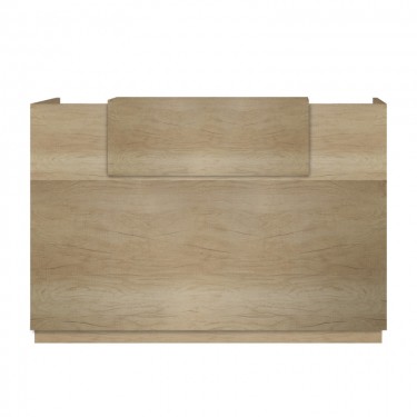 Γραφείο reception Lotus σε χρώμα φυσικό 180x70x110εκ Υλικό: CLIPBOARD WITH MELAMINE 25mm & 16mm 069-000100