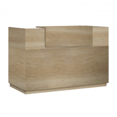 Γραφείο reception Lotus σε χρώμα φυσικό 180x70x110εκ Υλικό: CLIPBOARD WITH MELAMINE 25mm & 16mm 069-000100