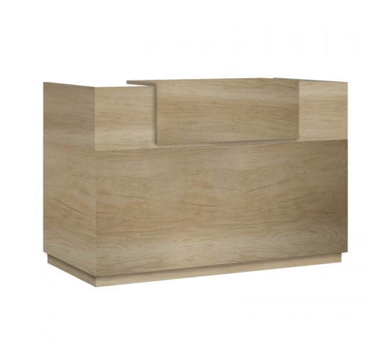 Γραφείο reception Lotus σε χρώμα φυσικό 180x70x110εκ Υλικό: CLIPBOARD WITH MELAMINE 25mm & 16mm 069-000100
