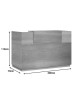 Γραφείο reception Lotus σε χρώμα φυσικό 200x70x110εκ Υλικό: CLIPBOARD WITH MELAMINE 25mm & 16mm 069-000101