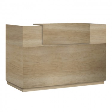 Γραφείο reception Lotus σε χρώμα φυσικό 200x70x110εκ Υλικό: CLIPBOARD WITH MELAMINE 25mm & 16mm 069-000101