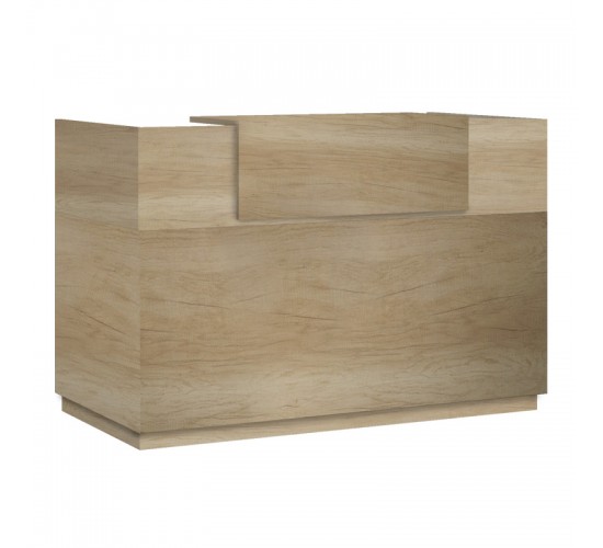 Γραφείο reception Lotus σε χρώμα φυσικό 200x70x110εκ Υλικό: CLIPBOARD WITH MELAMINE 25mm & 16mm 069-000101