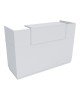 Γραφείο reception Lotus σε λευκή απόχρωση  180x70x110εκ Υλικό: CLIPBOARD WITH MELAMINE 25mm & 16mm 069-000104