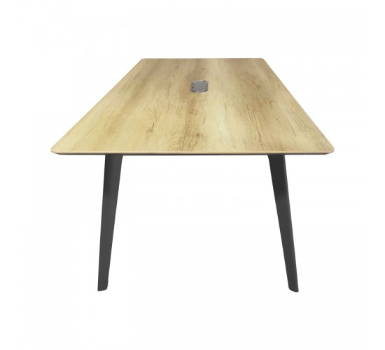 Τραπέζι συνεδριάσεων επαγγελματικό Denith ανθρακί-φυσικό 180x100x75εκ Υλικό: CLIPBOARD 25mm - 16mm WITH MELAMINE 069-000109