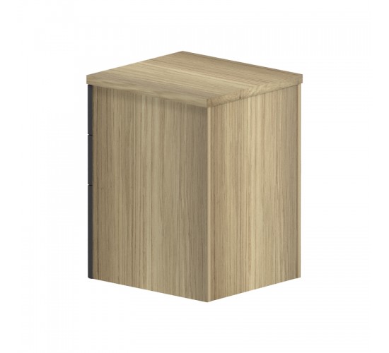 Συρταριέρα επαγγελματική τροχήλατη Lotus 3ων συρταριών σε φυσική-ανθρακί απόχρωση 40x44x61εκ Υλικό: MFC 069-000116