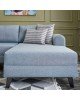Πολυμορφικός καναπές κρεβάτι PWF-0534 ύφασμα ανοικτό μπλε 300x202x78εκ Υλικό: FABRIC - PP - WOOD 071-001191