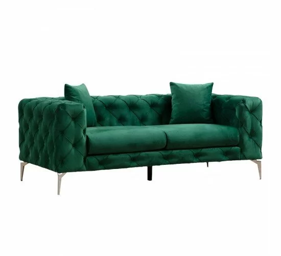 Καναπές 2θέσιος PWF-0579 τύπου Chesterfield ύφασμα πράσινο 197x90x73εκ Υλικό: Fabric:100% POLYESTER - BEEICH WOOD - CHPBOARD - METAL 071-001326 Καναπές 2θέσιος PWF-0579 τύπου Chesterfield ύφασμα πράσινο 197x90x73εκ Υλικό: Fabric:100% POLYESTER - BEEICH WOOD - CHPBOARD - METAL 071-001326