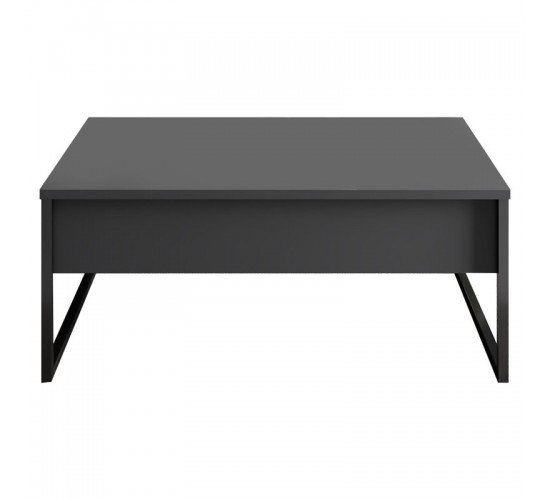 Τραπέζι σαλονιού PWF-0626 ανθρακί-μαύρο 90x60x40εκ Υλικό: 100%  MELAMINE COATED PARTICLE BOARD 18mm - METAL 071-001497