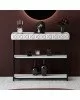 Κονσόλα PWF-0629 λευκό-μαύρο 102x32x83εκ Υλικό: 100% MELAMINE COATED PARTICLE BOARD 18mm. METAL 071-001502 Κονσόλα PWF-0629 λευκό-μαύρο 102x32x83εκ Υλικό: 100% MELAMINE COATED PARTICLE BOARD 18mm. METAL 071-001502