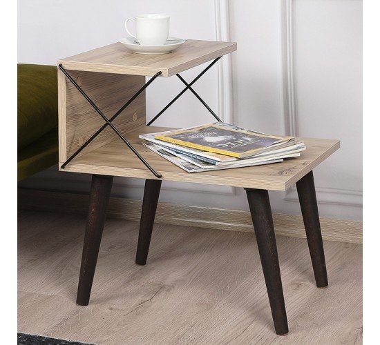Βοηθητικό τραπέζι-κομοδίνο Gather sonoma-καρυδί 50x40x55εκ Υλικό: CHIPBOARD 18MM WITH MELAMINE 071-001532 Βοηθητικό τραπέζι-κομοδίνο Gather sonoma-καρυδί 50x40x55εκ Υλικό: CHIPBOARD 18MM WITH MELAMINE 071-001532