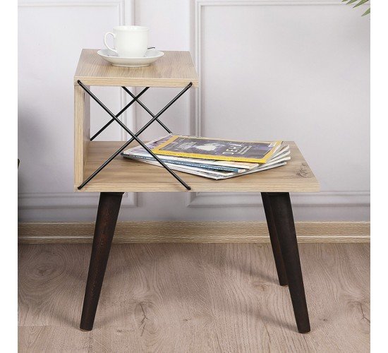 Βοηθητικό τραπέζι-κομοδίνο Gather sonoma-καρυδί 50x40x55εκ Υλικό: CHIPBOARD 18MM WITH MELAMINE 071-001532 Βοηθητικό τραπέζι-κομοδίνο Gather sonoma-καρυδί 50x40x55εκ Υλικό: CHIPBOARD 18MM WITH MELAMINE 071-001532