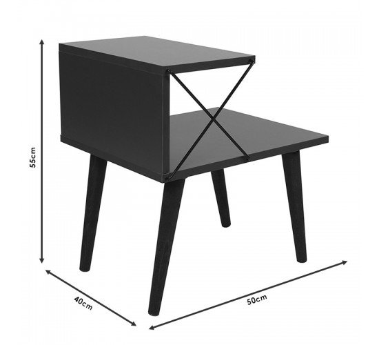Βοηθητικό τραπέζι-κομοδίνο Gather sonoma-καρυδί 50x40x55εκ Υλικό: CHIPBOARD 18MM WITH MELAMINE 071-001532 Βοηθητικό τραπέζι-κομοδίνο Gather sonoma-καρυδί 50x40x55εκ Υλικό: CHIPBOARD 18MM WITH MELAMINE 071-001532