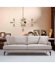 Καναπές 2θέσιος Fortune βελούδο μπεζ-μαύρο 175x90x88εκ Υλικό: FABRIC - METAL - WOOD 071-001565 Καναπές 2θέσιος Fortune βελούδο μπεζ-μαύρο 175x90x88εκ Υλικό: FABRIC - METAL - WOOD 071-001565