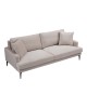 Καναπές 2θέσιος Fortune βελούδο μπεζ-μαύρο 175x90x88εκ Υλικό: FABRIC - METAL - WOOD 071-001565 Καναπές 2θέσιος Fortune βελούδο μπεζ-μαύρο 175x90x88εκ Υλικό: FABRIC - METAL - WOOD 071-001565