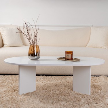 Τραπέζι σαλονιού Tabletod σε λευκή απόχρωση 119x60x40εκ Υλικό: MELAMINE COATED PARTICLE BOARD 071-001606