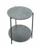 Τραπέζι σαλονιού Rhythm MDF γκρι μαρμάρου-μαύρο Φ48x60cm Υλικό: 15mm MDF top 16 mm round tube 072-000064 Τραπέζι σαλονιού Rhythm MDF γκρι μαρμάρου-μαύρο Φ48x60cm Υλικό: 15mm MDF top 16 mm round tube 072-000064
