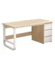 Γραφείο Salto με συρταριέρα MDF φυσικό-λευκό 120x48x74εκ Υλικό: METAL - MDF 072-000068 Γραφείο Salto με συρταριέρα MDF φυσικό-λευκό 120x48x74εκ Υλικό: METAL - MDF 072-000068