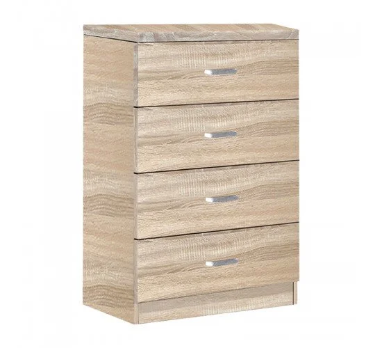 Συρταριέρα Killian με 4 συρτάρια sonoma 80x40x80εκ Υλικό: PARTICLE BOARD WITH PAPER FINISH 072-000078 Συρταριέρα Killian με 4 συρτάρια sonoma 80x40x80εκ Υλικό: PARTICLE BOARD WITH PAPER FINISH 072-000078