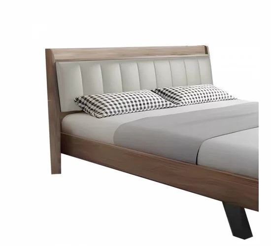 Κρεβάτι Frankly διπλό oak-μπεζ pu 150x200εκ Υλικό: MELAMINE 072-000092 Κρεβάτι Frankly διπλό oak-μπεζ pu 150x200εκ Υλικό: MELAMINE 072-000092