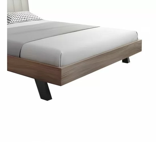 Κρεβάτι Frankly διπλό oak-μπεζ pu 150x200εκ Υλικό: MELAMINE 072-000092 Κρεβάτι Frankly διπλό oak-μπεζ pu 150x200εκ Υλικό: MELAMINE 072-000092