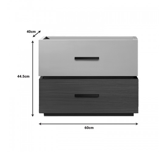 Κομοδίνο Sonlen mdf σε καρυδί-μπεζ απόχρωση 60x40x44.5εκ Υλικό: MELAMINE - MDF 072-000105 Κομοδίνο Sonlen mdf σε καρυδί-μπεζ απόχρωση 60x40x44.5εκ Υλικό: MELAMINE - MDF 072-000105