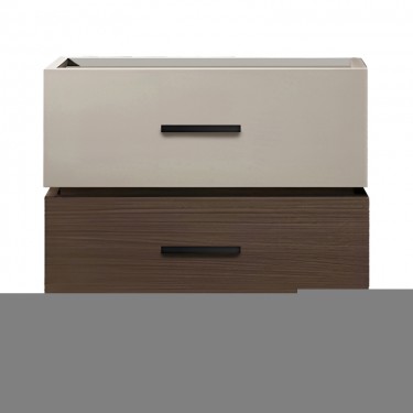 Κομοδίνο Sonlen mdf σε καρυδί-μπεζ απόχρωση 60x40x44.5εκ Υλικό: MELAMINE - MDF 072-000105